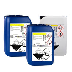 2st Flytande Klor 30kg + 1st Saltsyra 26kg - Poolmagasinet