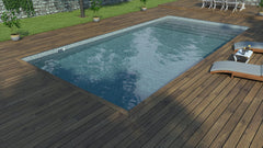 CF Block PREMIUM Poolpaket rostfria detaljer & gaveltrappa - Poolmagasinet