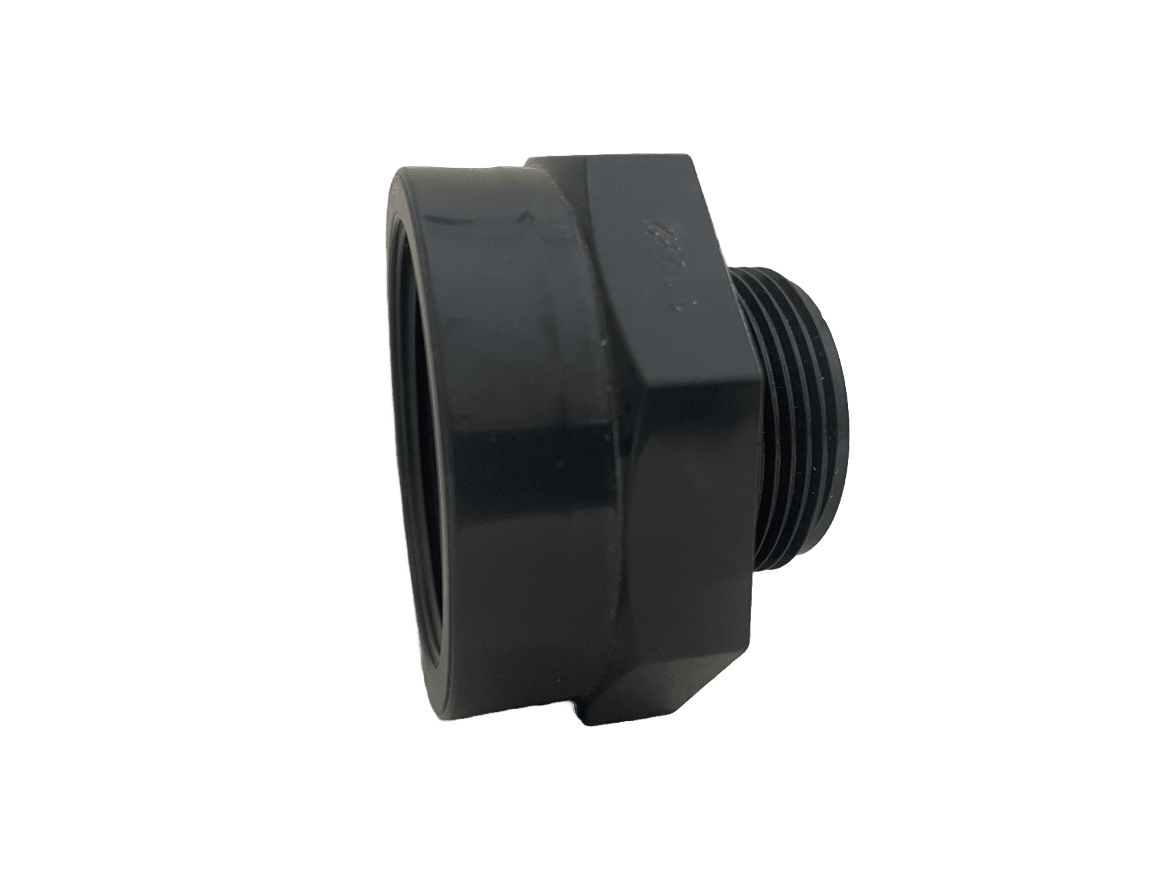 Nippelmuff PVC-U 1 1/2" x 2" utvändig gänga x invändig gänga - Poolmagasinet