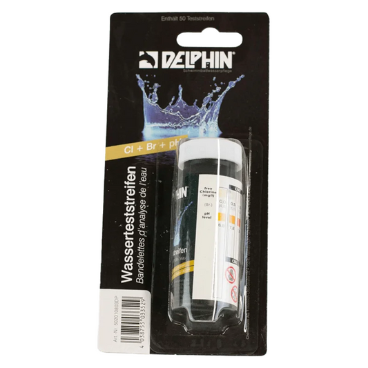 Delphin Teststickor (PH, Klor, Brom, Alkalinitet)