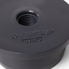 Limhuvud D50 med 1/4" (6,35mm) gänga Aseko