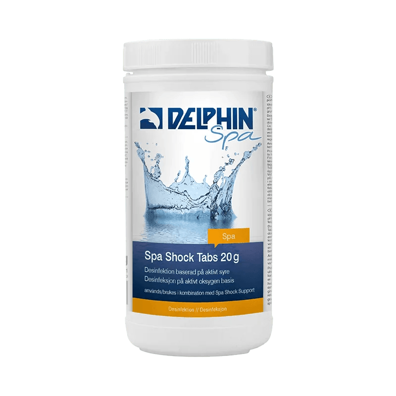 DELPHIN SPA Shock Tabs 20g - Poolmagasinet