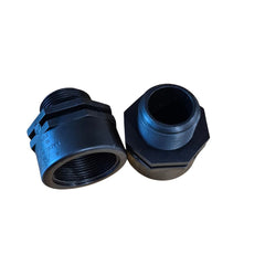 Nippelmuff PP 1 1/2" x 1 1/4" invändig gänga x utvändig gänga