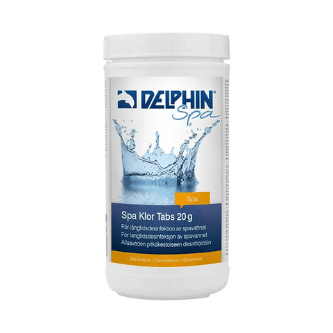 Delphin Spa Klor Tabs 20g, 1kg - Poolmagasinet