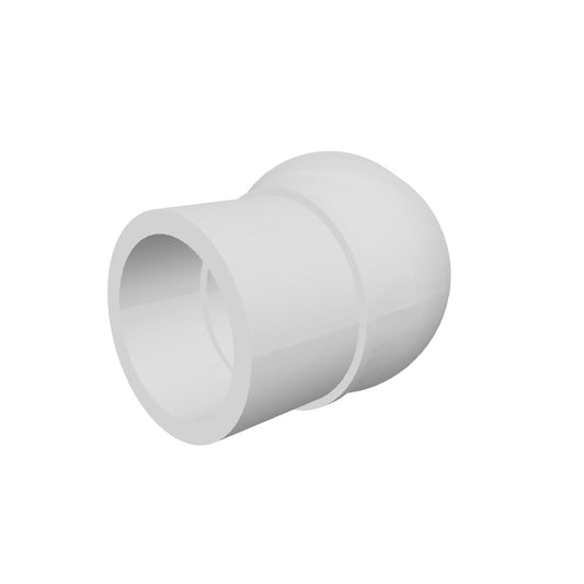 Böj 45° PVC-U 40/50 mm x 50 mm limsockel/limkoppling x limsockel